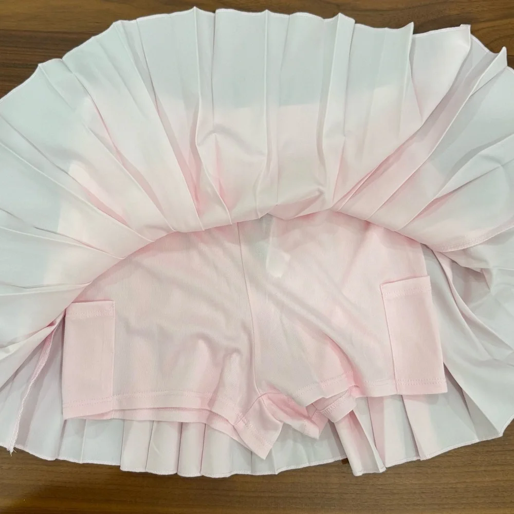 Forever 21 Pale Pink Pleated Mini Skirt - Picture 8 of 11